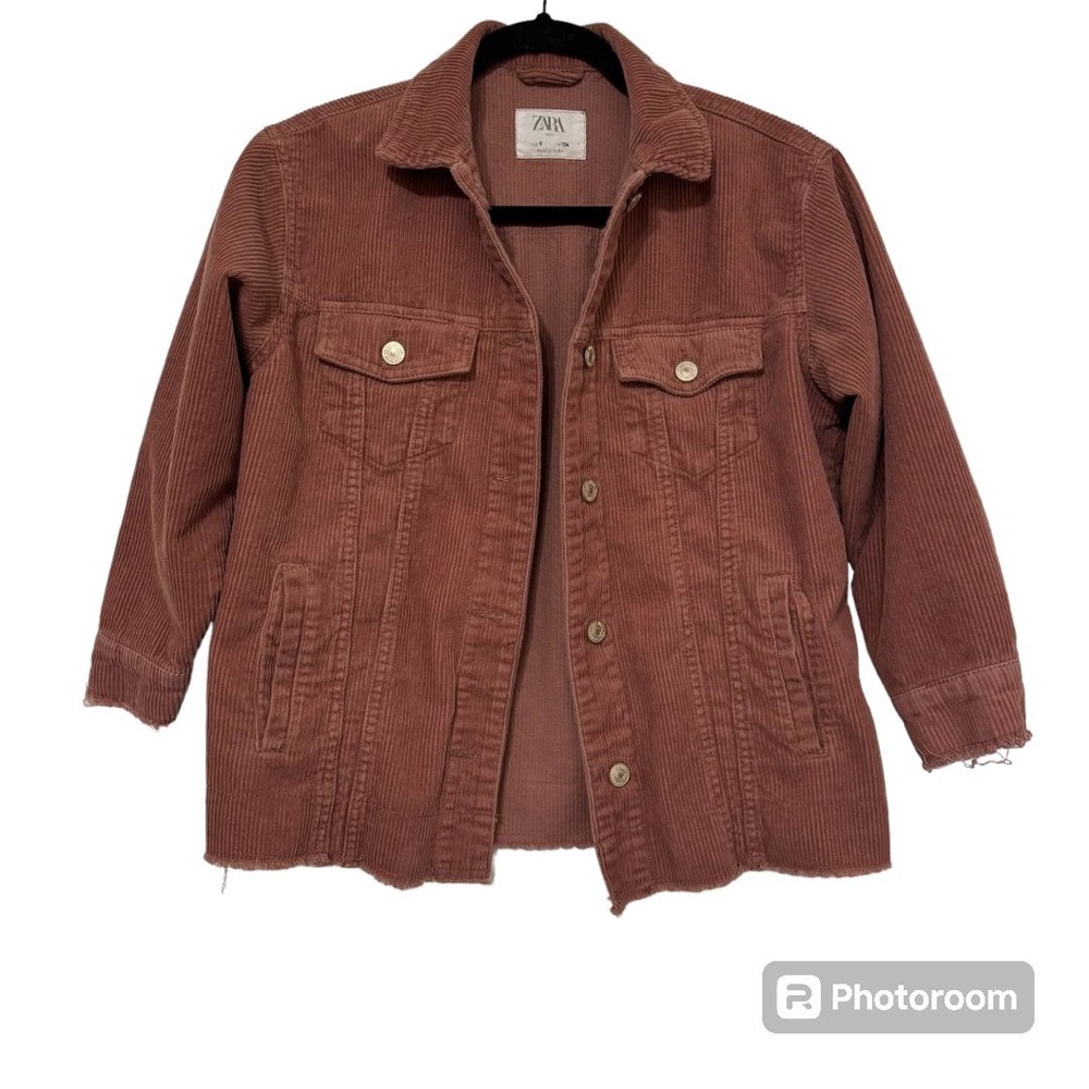 Zara kids corduroy orange jacket